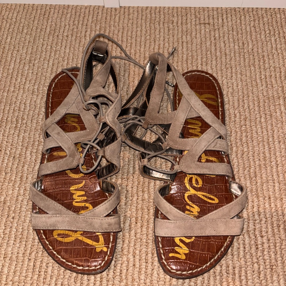 Sam Edelman Taupe Strappy Sandals